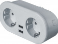 Адаптер-разветвитель с управлением по WI-FI 2-м +2 USB NSH-ST-02 с заземл. бел. Smart Home Navigator