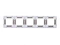 Рамка Levit 5п кофе макиато/бел. ABB 2CHH015050A6018
