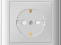 Розетка 1-м СП W59 16А IP20 с заземл. защ. шторки в сборе сл. кость SchE RS16-152-28