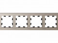 Рамка 4-м AtlasDesign Nature стекло шампань SchE ATN320504